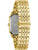 Bulova Herrenarmbanduhr Rückansicht mit goldfarbenem Metallgehäuse und Gliederarmband