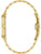 Bulova Herrenarmbanduhr seitliche Ansicht mit goldfarbenem Metallgehäuse und Gliederband
