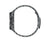 Herrklocka från sidan, svart metallarmband med länkar