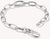 Silversmycke till armband med länkar och ovalt berlockelement