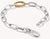 Gliederarmband med silverfärgade länkar och guldfärgat Connect-element