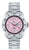 Herrarmbandsur med silverfärgat metallarmband och roséfärgad urtavla
