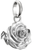 Silver charm med rosenknopp och ögla, Thomas Sabo