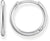 Små silverörhängen i 925 sterlingsilver, creoler med lås