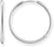 Stora creoler i 925 sterling silver med pärlformad berlock