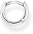 Klassisk creol i 925 sterlingsilver, rund ring med kulspärr