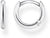 Klassisk kreol i 925 sterlingsilver med rund ring och litet kulspänne