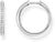 Creol i 925 sterlingsilver med vita stenar, rund bygel
