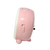 Väckarklocka sidovy, rosa hölje med omkopplare "PÅ/AV".