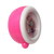 Barnväckarklocka med cool design: rosa hölje, vit lysande ring och rund display