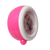 Barnväckarklocka med rosa sidopanel och vit ljusring, analog urtavla i sikte