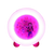 Barnväckarklocka med självlysande ring, rosa urtavla och figurmotiv