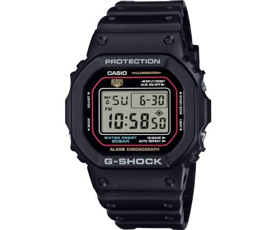 Casio G-Shock herrklocka med svart plastarmband och digital display