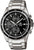 Casio Edifice herrklocka kronograf, armband i rostfritt stål, svart urtavla