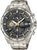 Casio Edifice herrklocka: armband i rostfritt stål, svart urtavla, kronograf med tre subdials