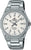 Casio Edifice herrklocka med silverfärgat armband i rostfritt stål, analog urtavla och datumfönster