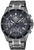 Casio Edifice herrklocka kronograf med svart urtavla och armband i metall.