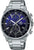 Casio Edifice herrur med blå urtavla, armband i rostfritt stål och kronograf-look