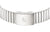"Herrarmband: silverfärgat metallarmband med synligt spänne"