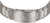 Herrarmbandsur med silverfärgat metallarmband och spänne, baksida med ETT-logotyp
