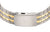Herrklocka med titanarmband och silverspänne, gulddetaljer