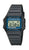 Casio retroklocka med svart armband och blå digital display