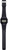 Digitalt armbandsur med svart plastarmband, sidovy, LCD-display
