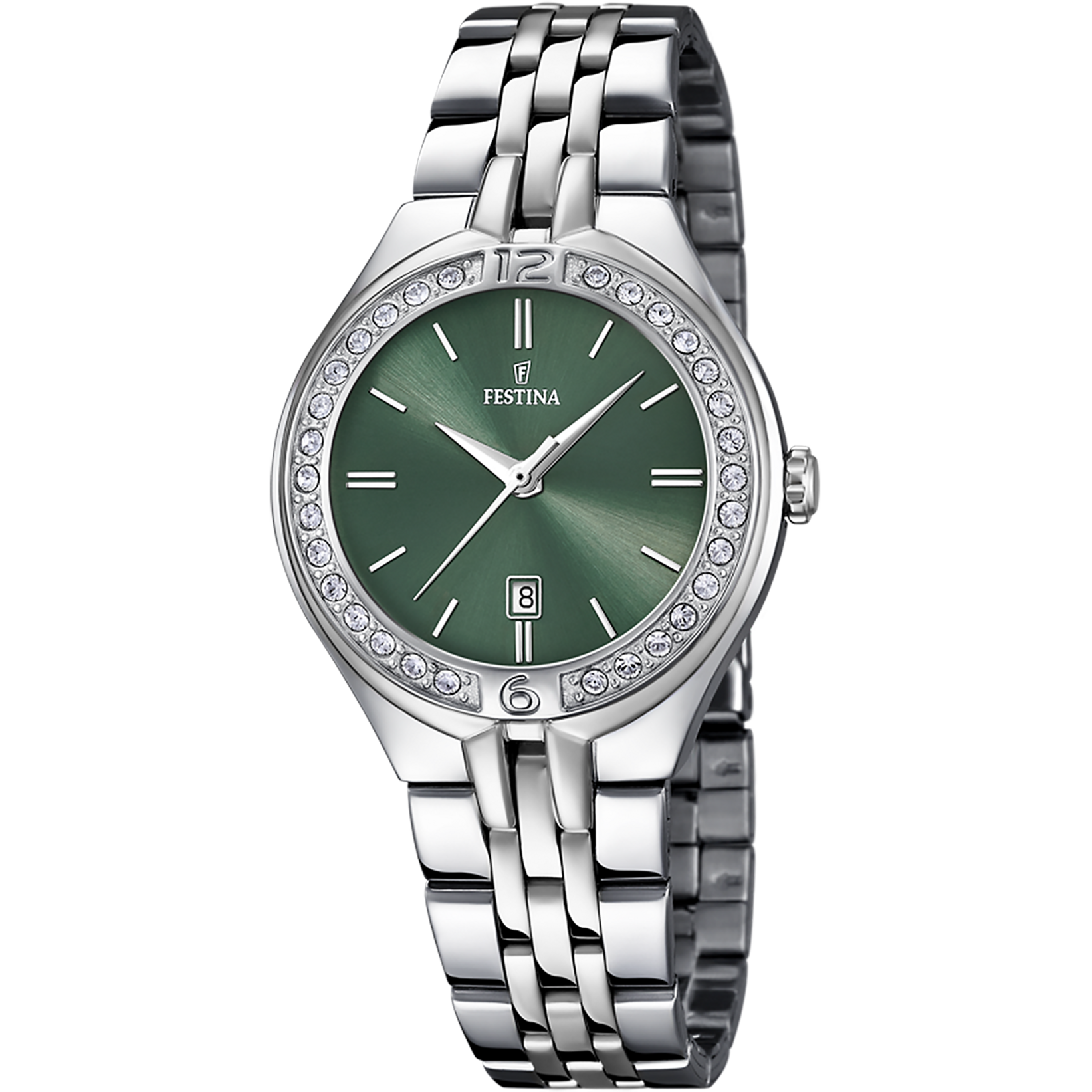 Festina Mademoiselle F16867/7 Damen Armbanduhr Grün • Mineralglas • 5 ATM Wasserdicht
