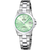 Damenuhr von Festina mit Edelstahlarmband und grünem Zifferblatt, Datumsfenster