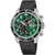 Festina Herrenuhr mit grünem Chronograph-Zifferblatt und schwarzem Lederband