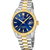 Festina Herrenuhr bicolor mit blauem Zifferblatt und Saphirglas, Schweizer Quarzwerk