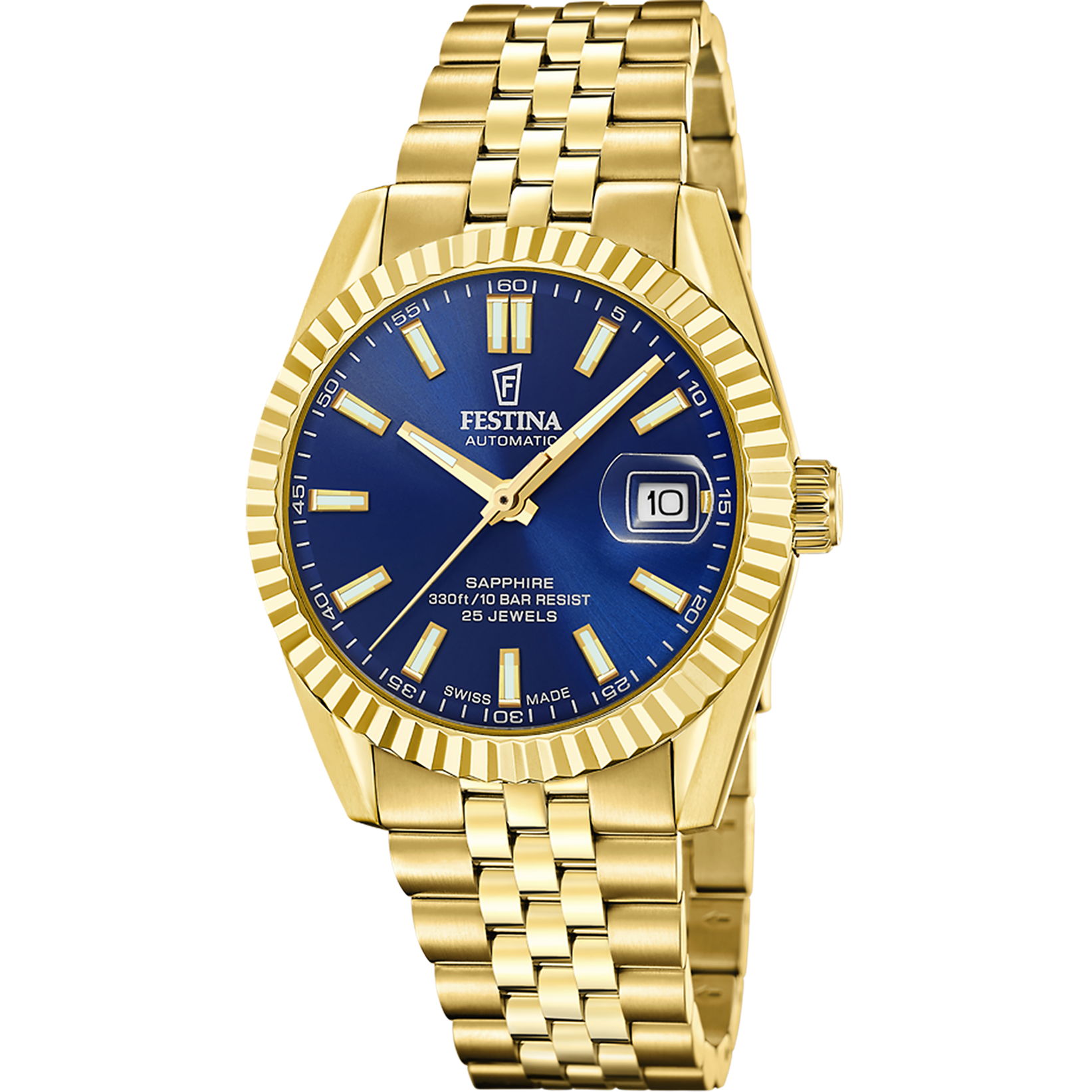 Festina Swiss Made F20092/3 Herrenuhr • Automatikwerk Soprod P024 • Saphirglas