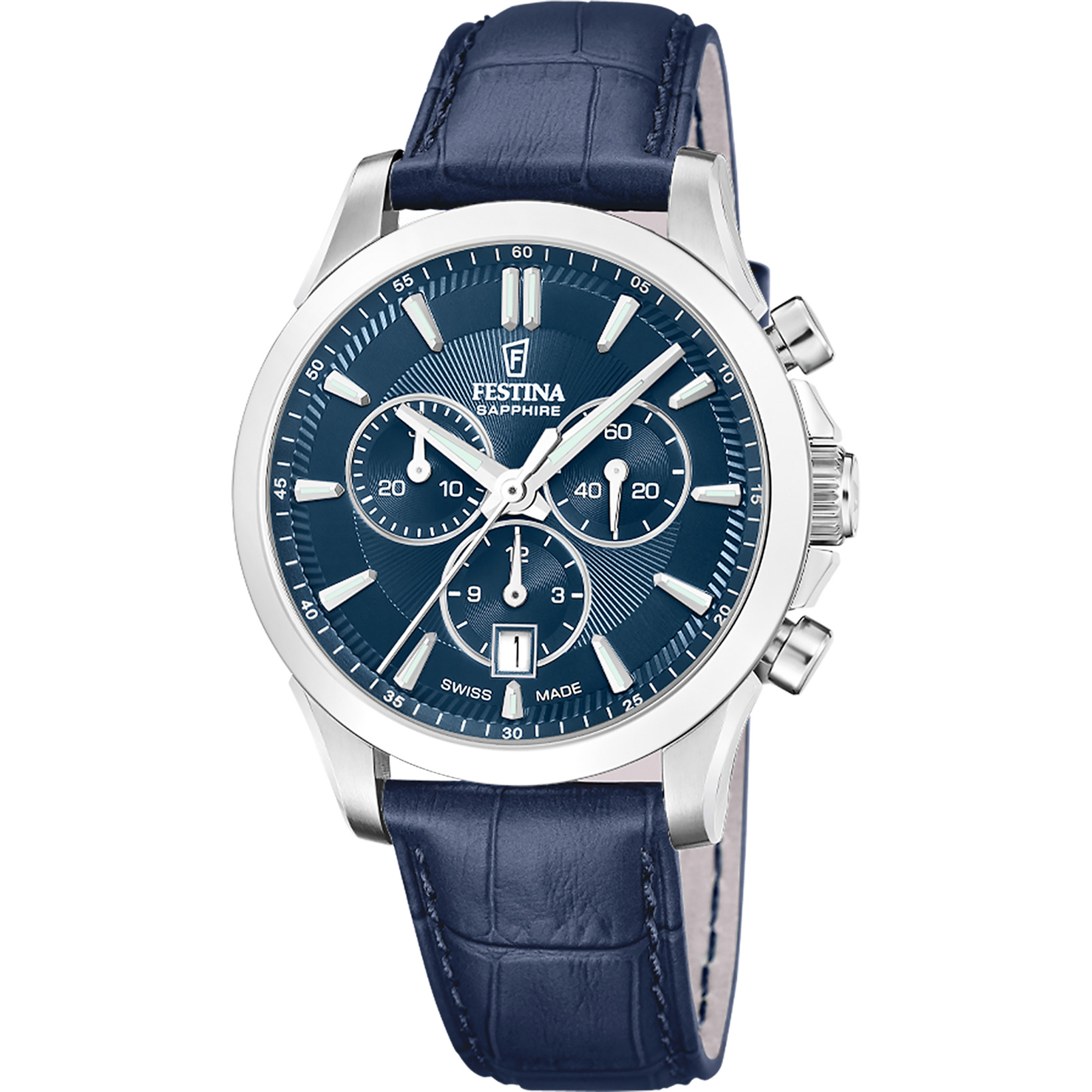 Festina Swiss Made F20094/3 Herrenuhr • Saphirglas • Chronograph
