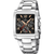 Festina Herrenuhr-Chronograph mit silbernem Metallarmband und schwarzem Zifferblatt