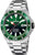 Festina herrur med grön urtavla, armband i rostfritt stål och vridbar infattning, datum