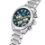 Festina herrklocka med blå urtavla, armband i rostfritt stål och flera subdials