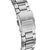 Festina armband i rostfritt stål med spänne och gravyr på armbandet, sidovy.