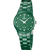 Festina Damen-Armbanduhr mit grünem Keramikgehäuse und -armband, rundes Zifferblatt