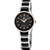Festina Damenarmbanduhr mit Keramikgehäuse, schwarzem Zifferblatt und Metall-Keramikband