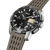 Festina Connected herrklocka från sidan: svart urtavla och grått räfflat gummiarmband