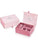 Uhrenverpackung: rosa Box mit Deckel und Fächereinsatz, Aufdruck FESTINA