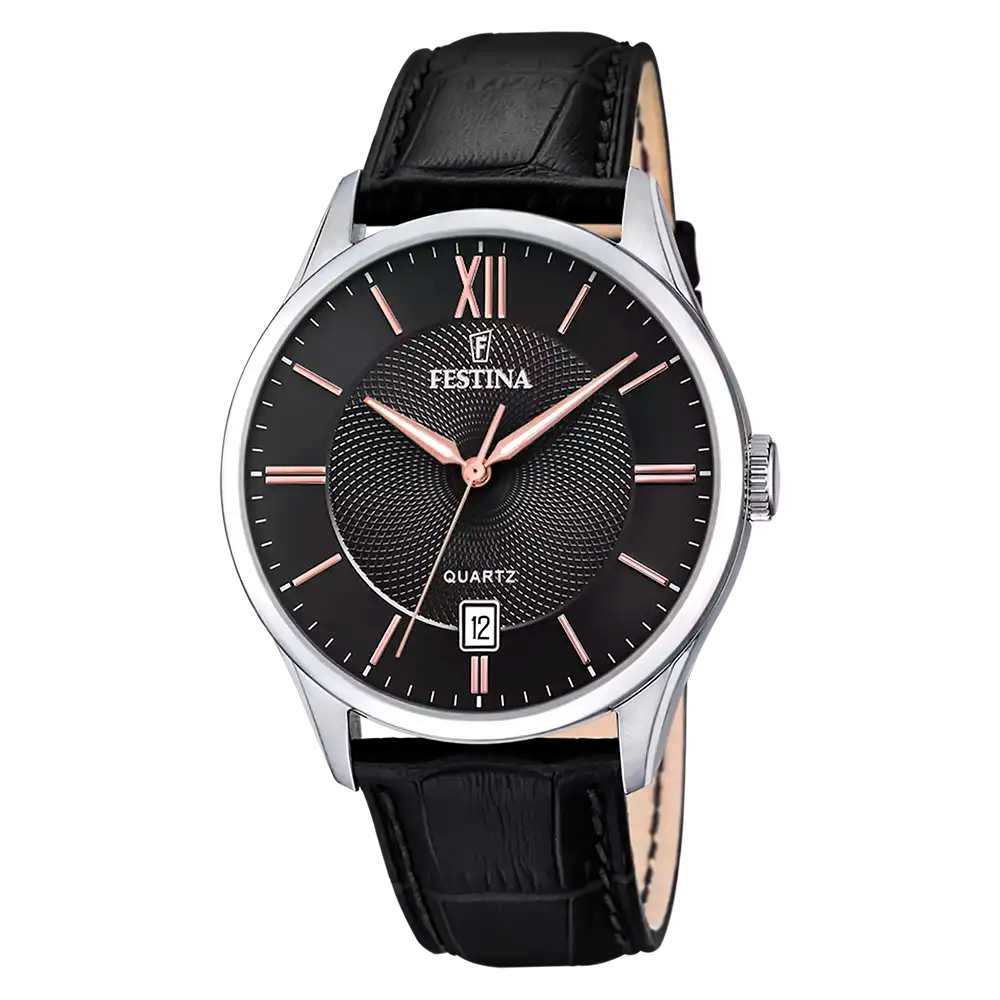 Festina Classics F20426/6 Herrklocka Svart • Mineralglas • Japanskt Kvarturverk