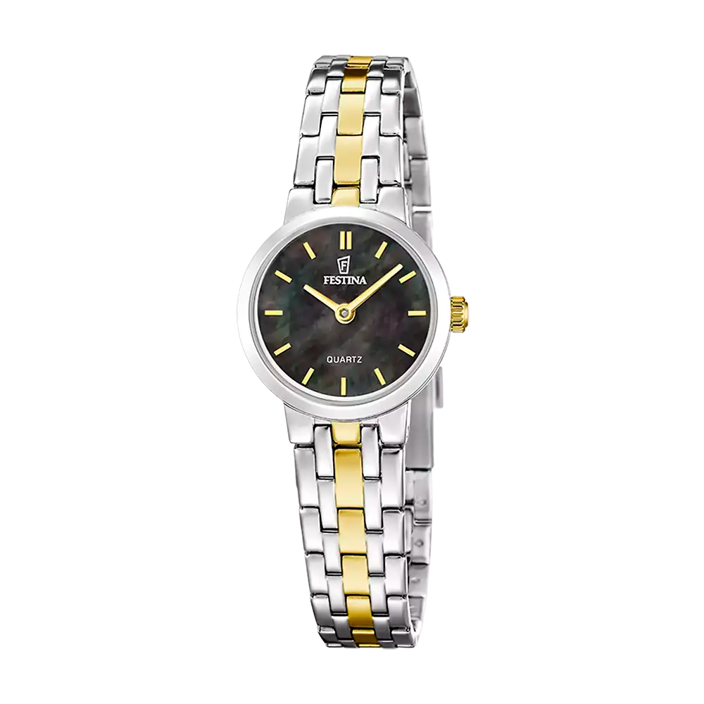 Festina Mademoiselle F20747/4 Damklocka Svart • Kvartsur • Mineralglas