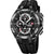 Festina herrklocka kronograf med svart urtavla och svart metallarmband, sida