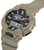 Casio G-Shock herrklocka med ljusbeige plastarmband och analog-digital display
