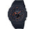 Casio G-Shock herrklocka med svart åttakantigt hölje och digital display, gummiarmband