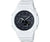 Casio G-Shock herrklocka med svart urtavla och vitt armband