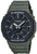 Casio G-Shock herrarmbandsur med mörkgrönt hartsband, svart urtavla