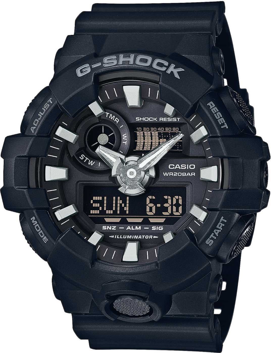 Casio G-SHOCK herrklocka: svart boett, armband och digital display