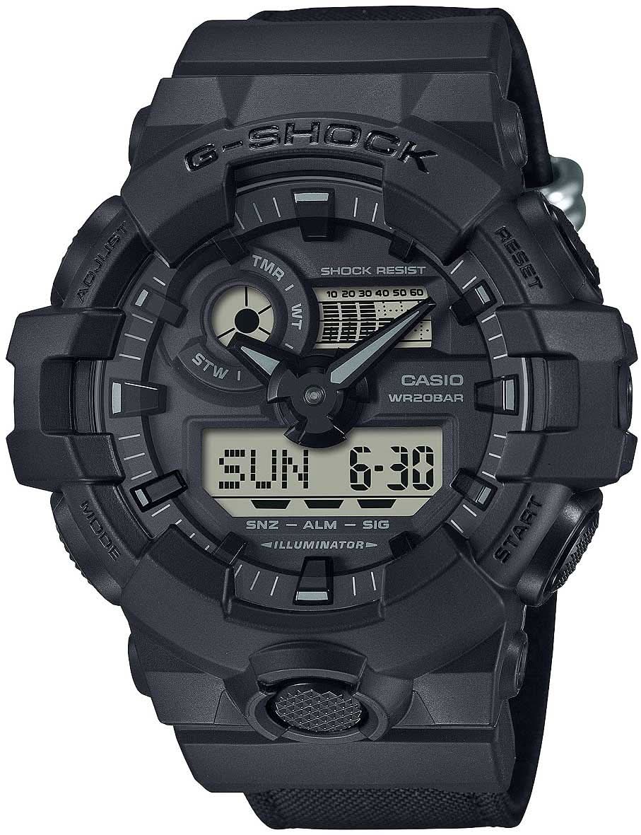 Casio G-Shock herrklocka med svart digital display och stötsäker boett